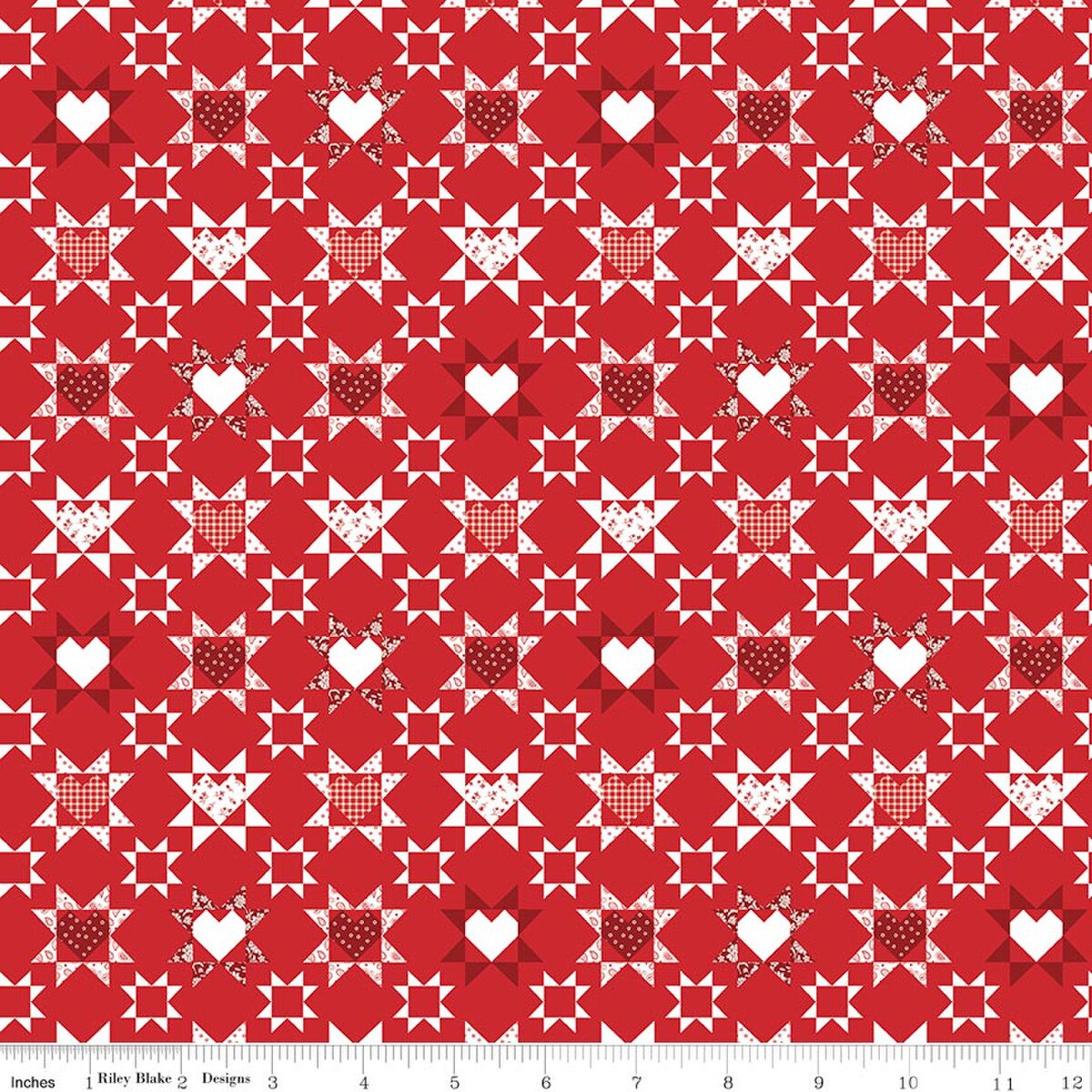 Hooray for the USA C18691-RED Quilt Red Dani Mogstad Riley Blake Half Yard