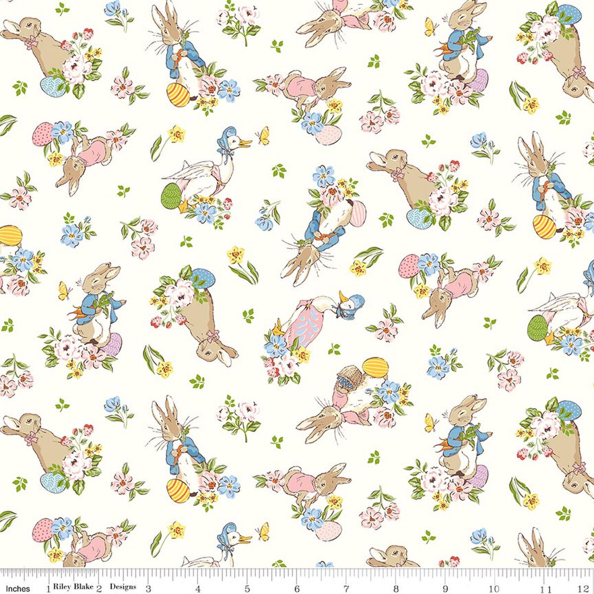 Peter Rabbit™ Spring Main Beatrix Potter Riley Blake C18750-CLOUD Half Yard