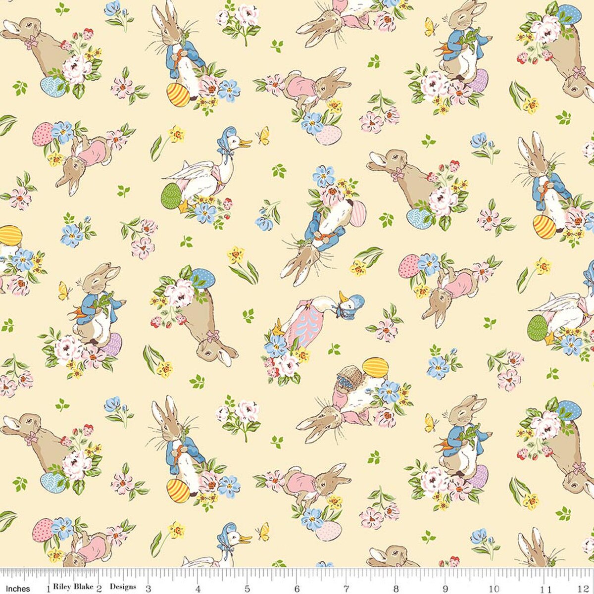 Peter Rabbit™ Spring Main Beatrix Potter Riley Blake C18750-SHORTBREAD Half Yard