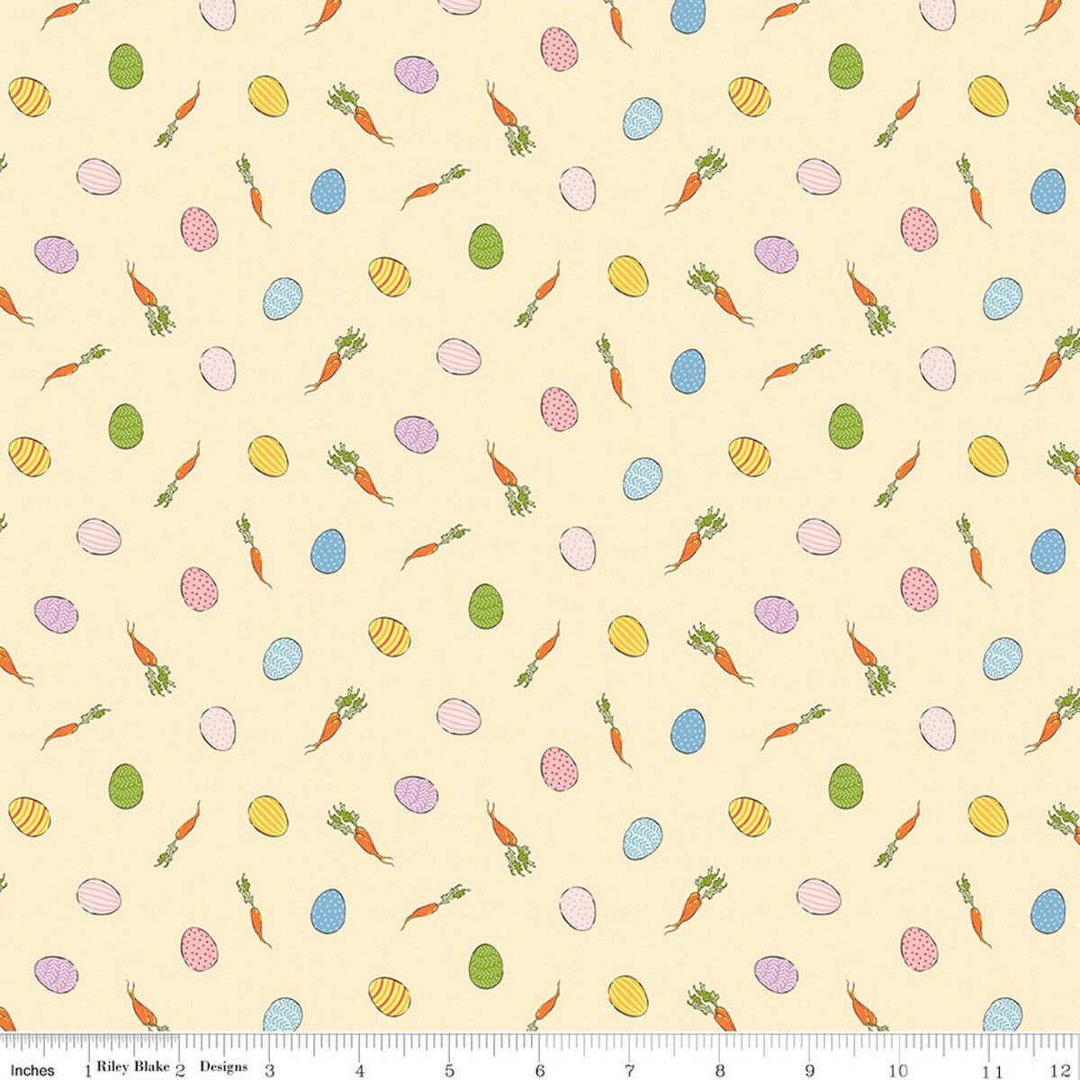 Peter Rabbit™ Spring Egg Toss Beatrix Potter Riley Blake C18754-SHORTBREAD Half Yard