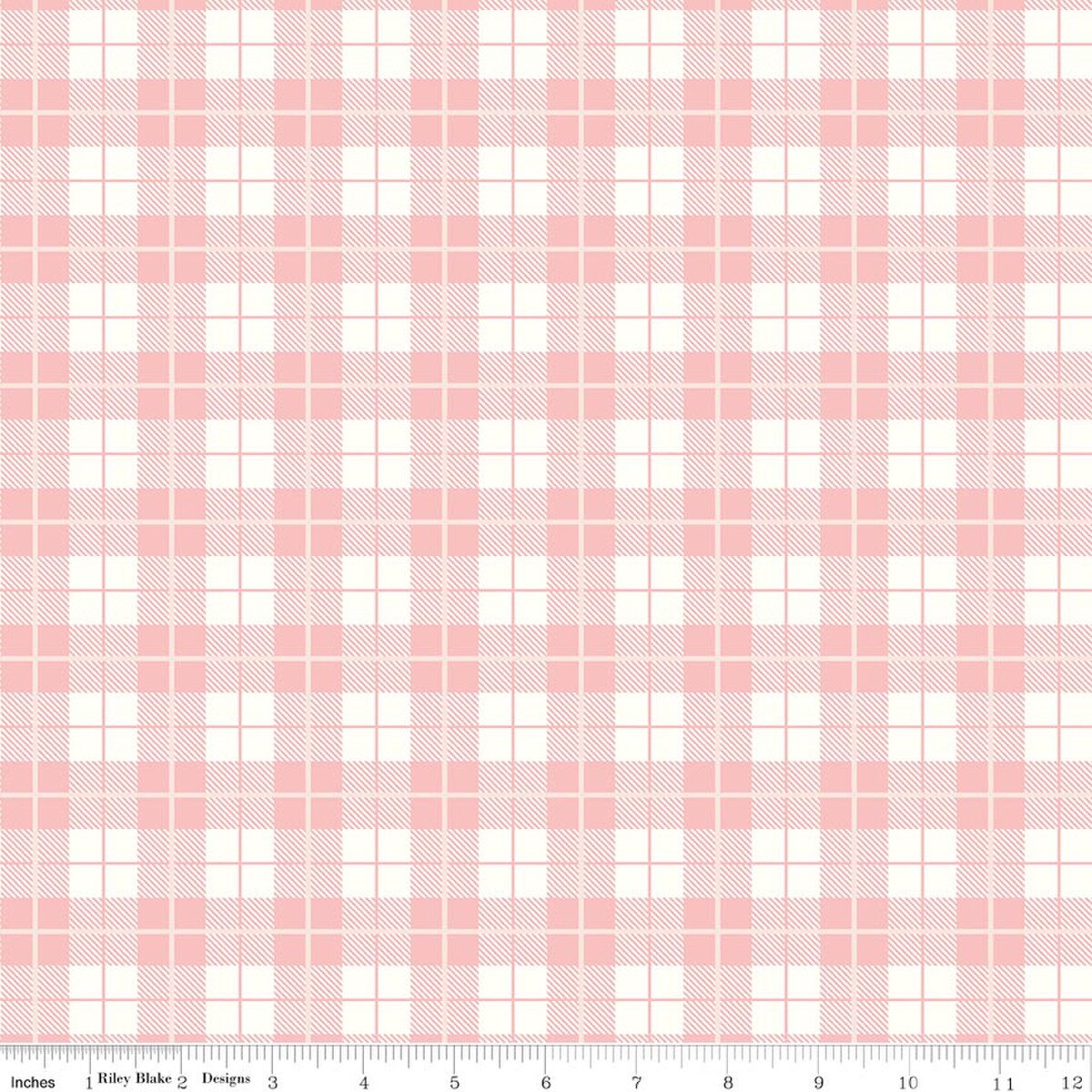 Peter Rabbit™ Spring Plaid Bleached Denim Beatrix Potter Riley Blake C18755-BLEACHEDDENIM Half Yard