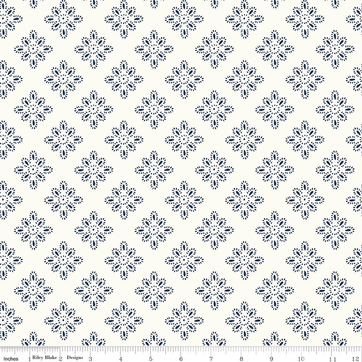 Star-Spangled Garden Eyelet Cloud My Mind's Eye Riley Blake C18843-CLOUD Half Yard