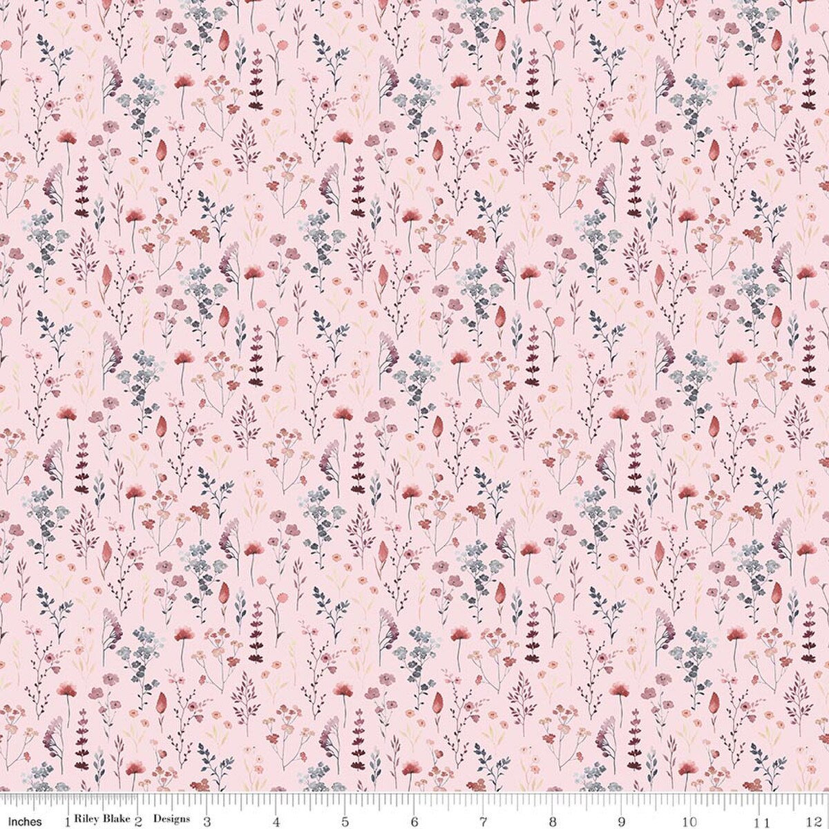 Twilight on the Prairie Wildflowers C18852-PINK Modern Prairie Riley Blake  Half Yard