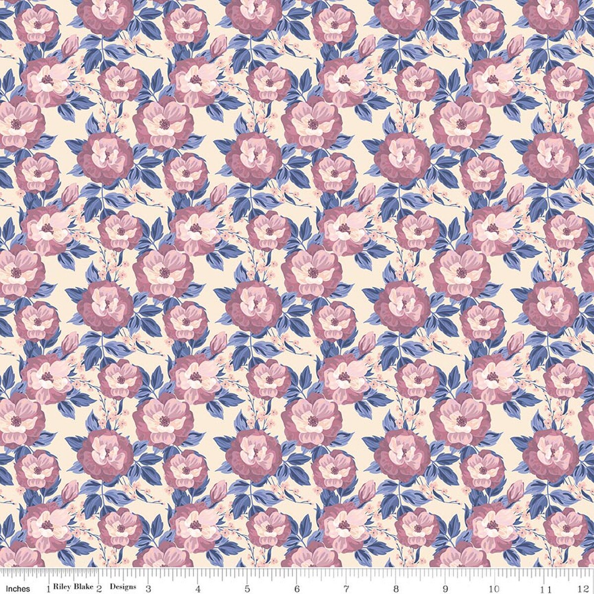 Twilight on the Prairie Floral C18854-LINEN Modern Prairie Riley Blake Half Yard