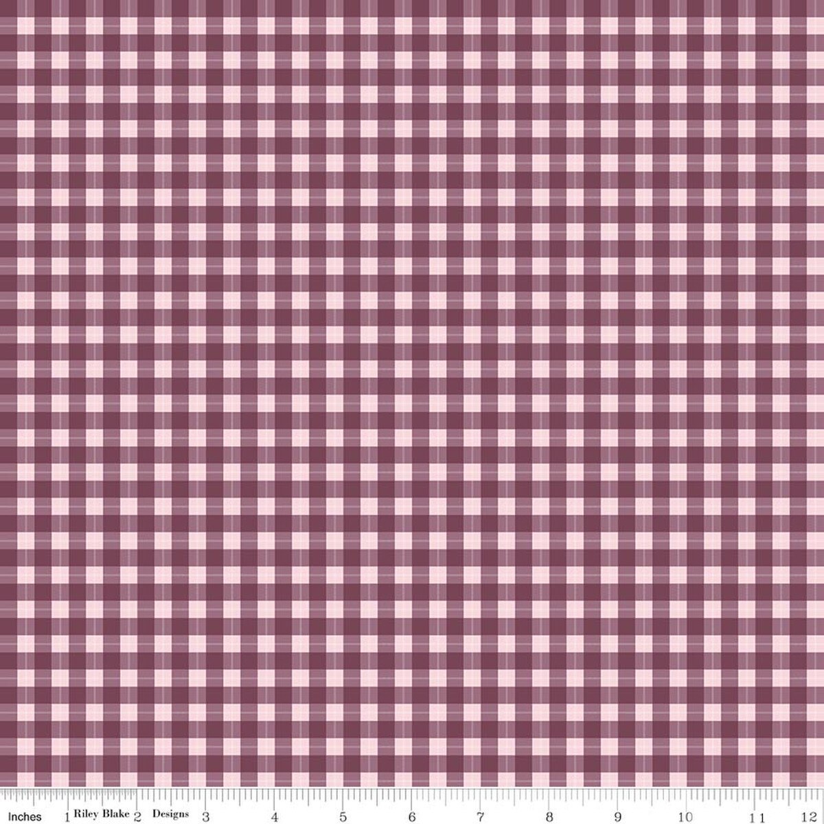 Twilight on the Prairie Plaid C18856-BURGUNDY Modern Prairie Riley Blake Half Yard