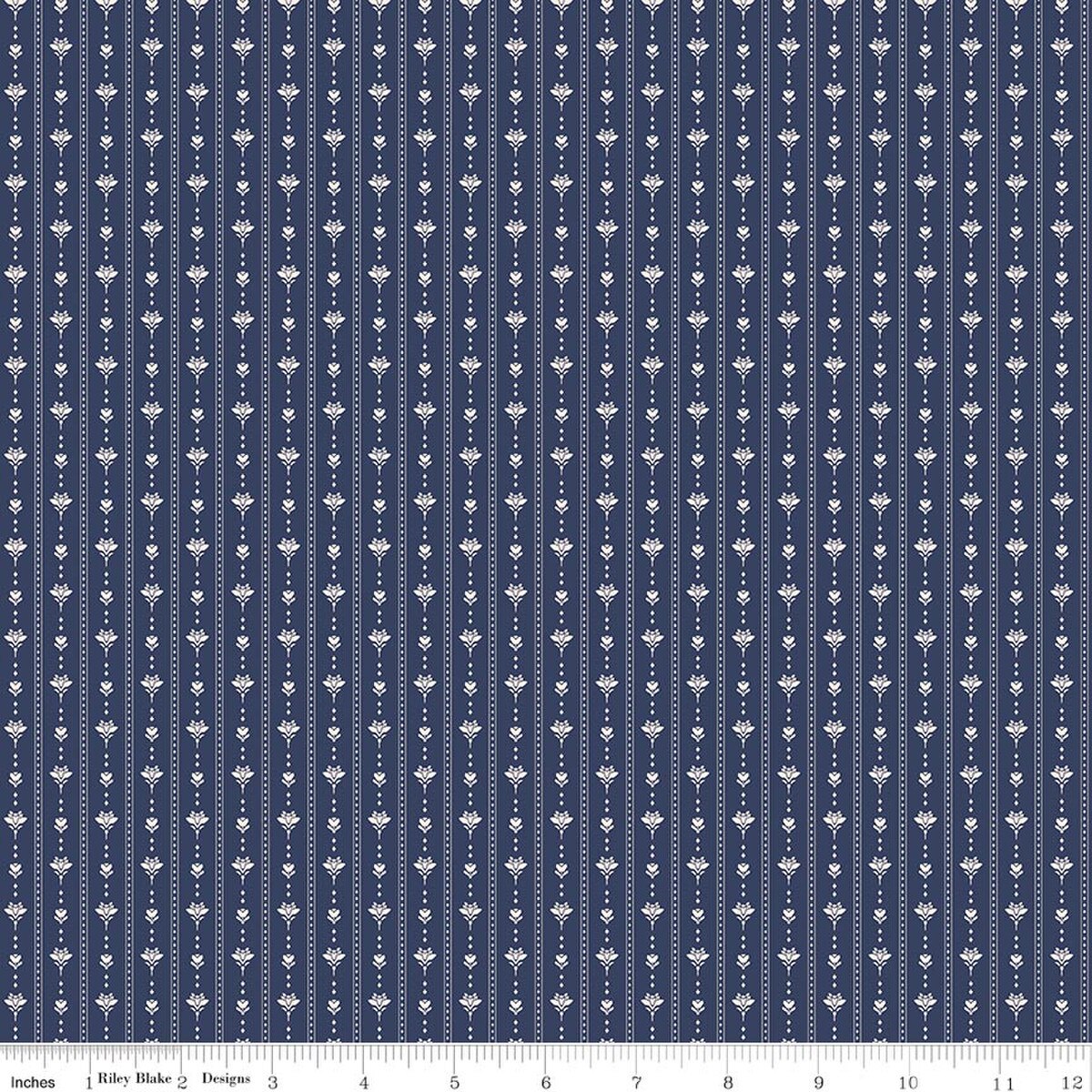 Twilight on the Prairie Stripes C18857-NAVY Modern Prairie Riley Blake Half Yard
