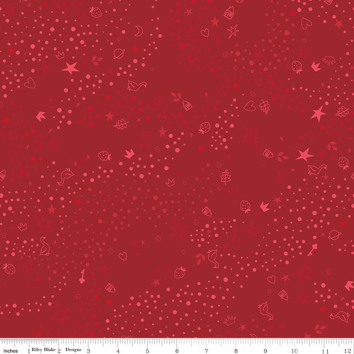 Storybook Basic Barn Red Jennifer Long Riley Blake C365­-BARNRED Half Yard