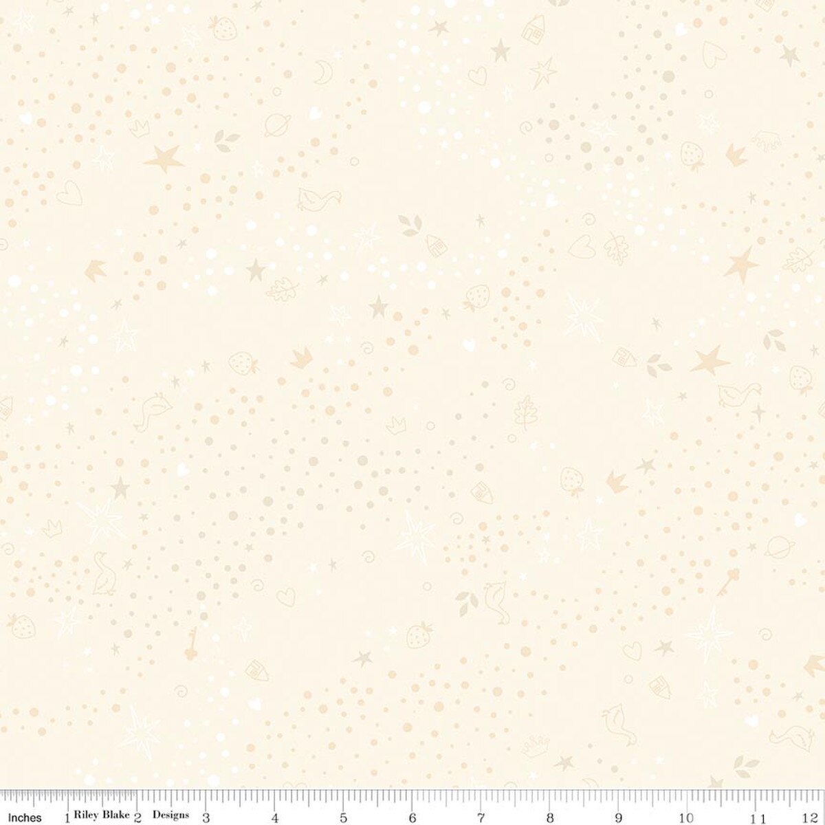 Storybook Basic Vintage White Jennifer Long Riley Blake C365­-VINTAGEWHITE Half Yard