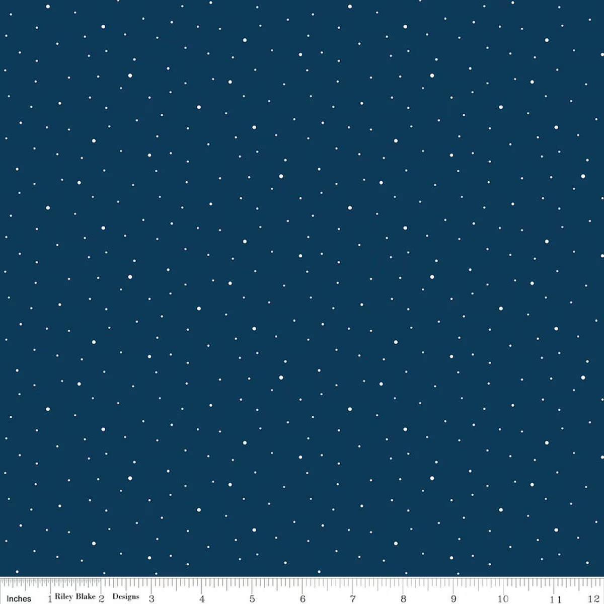 Dapple Dot Oxford C640-OXFORDBLUE Blue Riley Blake Half Yard