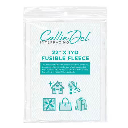 Callie Del Fusible Fleece 1yd Package 22in x 1yd CD102FPKG22