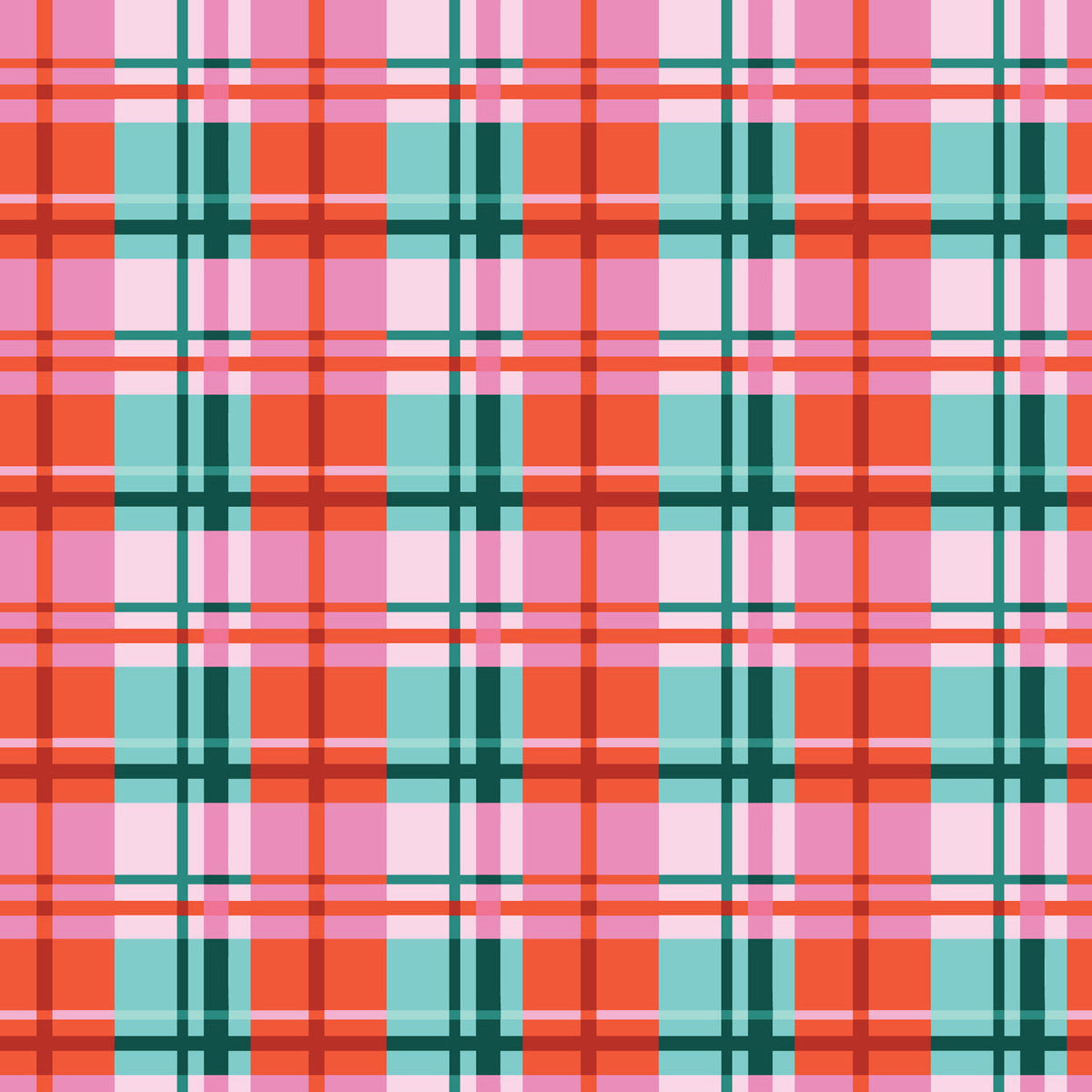 Jolly Tidings 229205 Christmas Plaid Multi Whim & Joy Cloud9 Half Yard