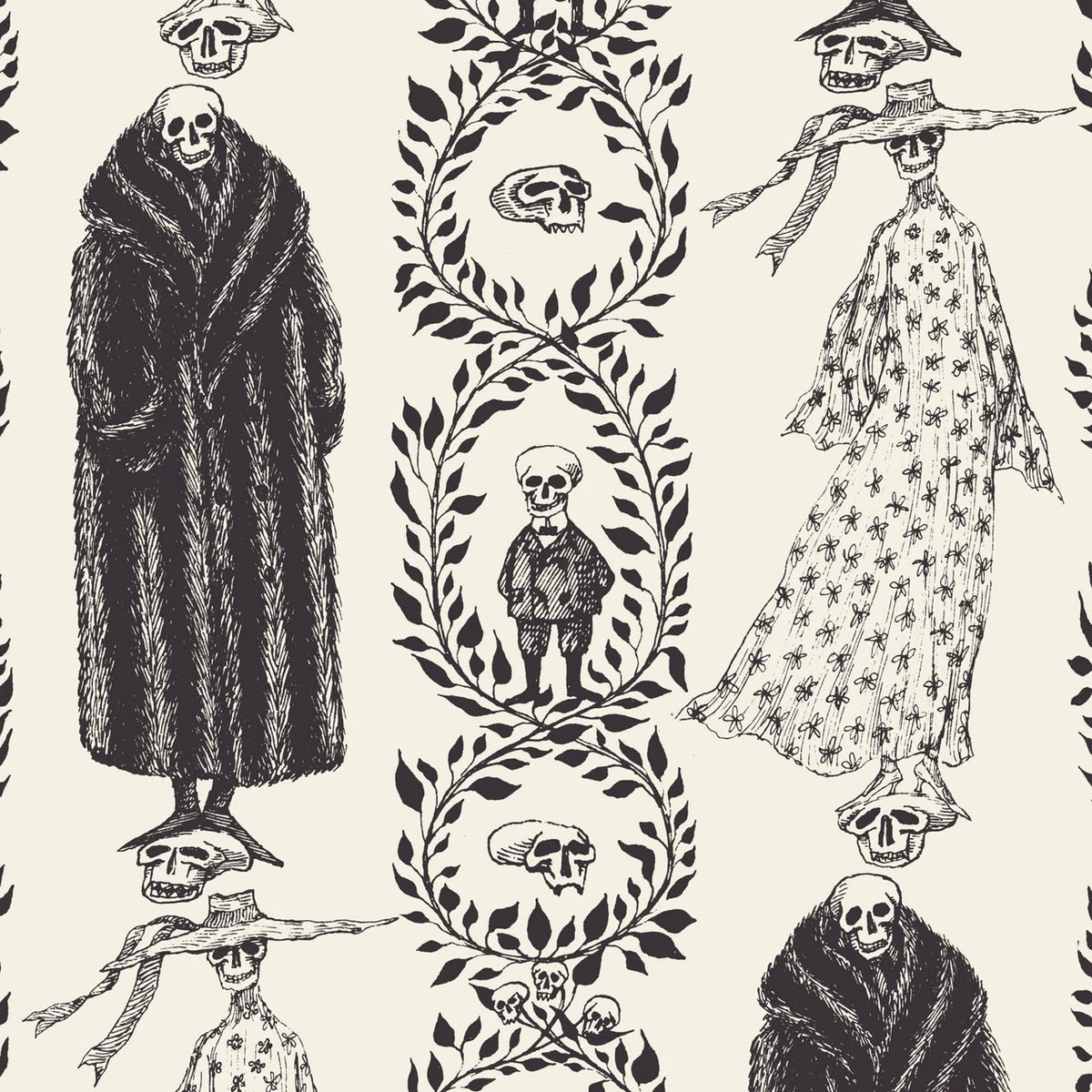 Pre-Order April 2027 Forgotten Calicos No. 005 230527 Edward Gorey Cloud9 Half Yard