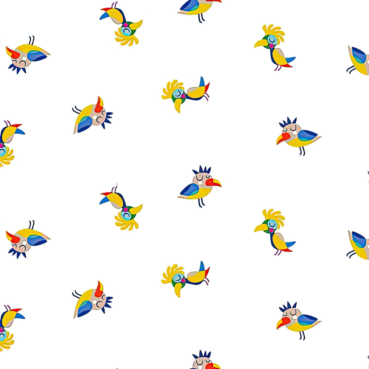 Sleepy Time Birds Light Helen Dardik Y3344-1 Clothworks 15 Yard Bolt