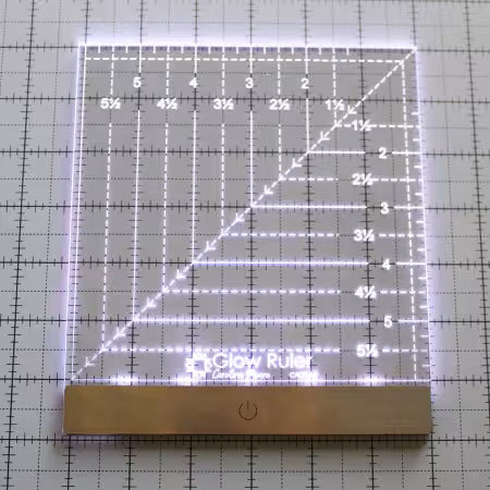 Carolina Moore Glow Ruler 6in Square # CM23GL