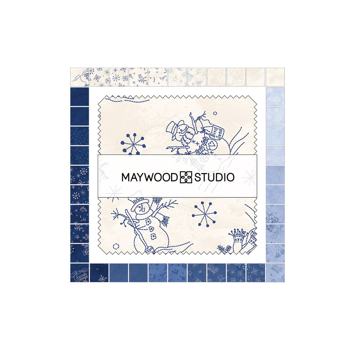 Frosty Friends 5" Squares CP-MASFRFR Robin Kingsley Maywood