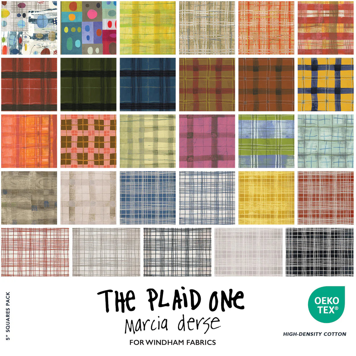 The Plaid One CP5TPLO-X 5" Square Marcia Derse Windham
