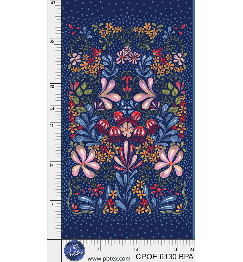 Country Poetry 24" Panel #06130 Turnowsky P&B Textiles 181P