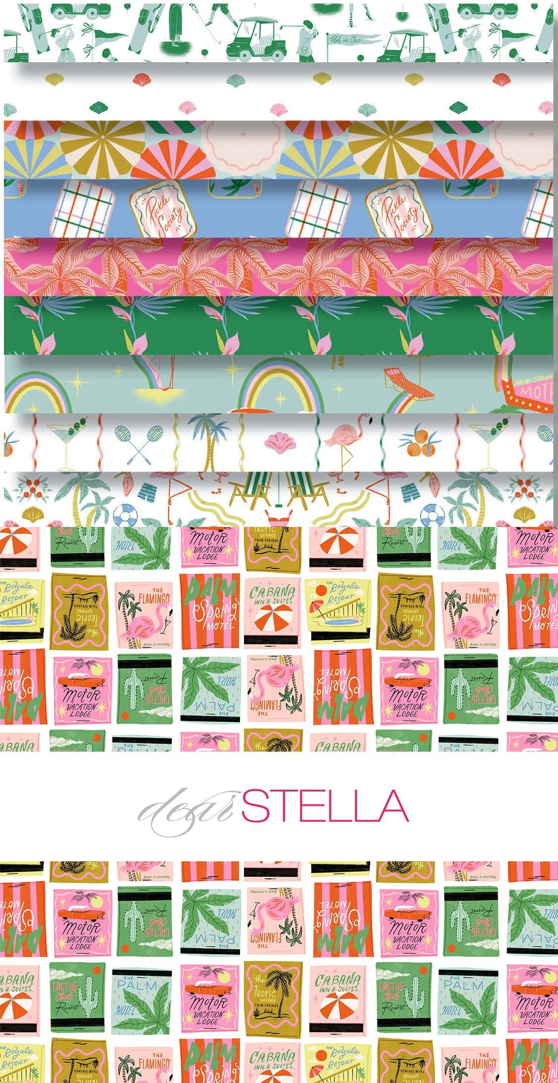 Paradise Royale 10" Square Pack by Faye Guanipa for Dear Stella