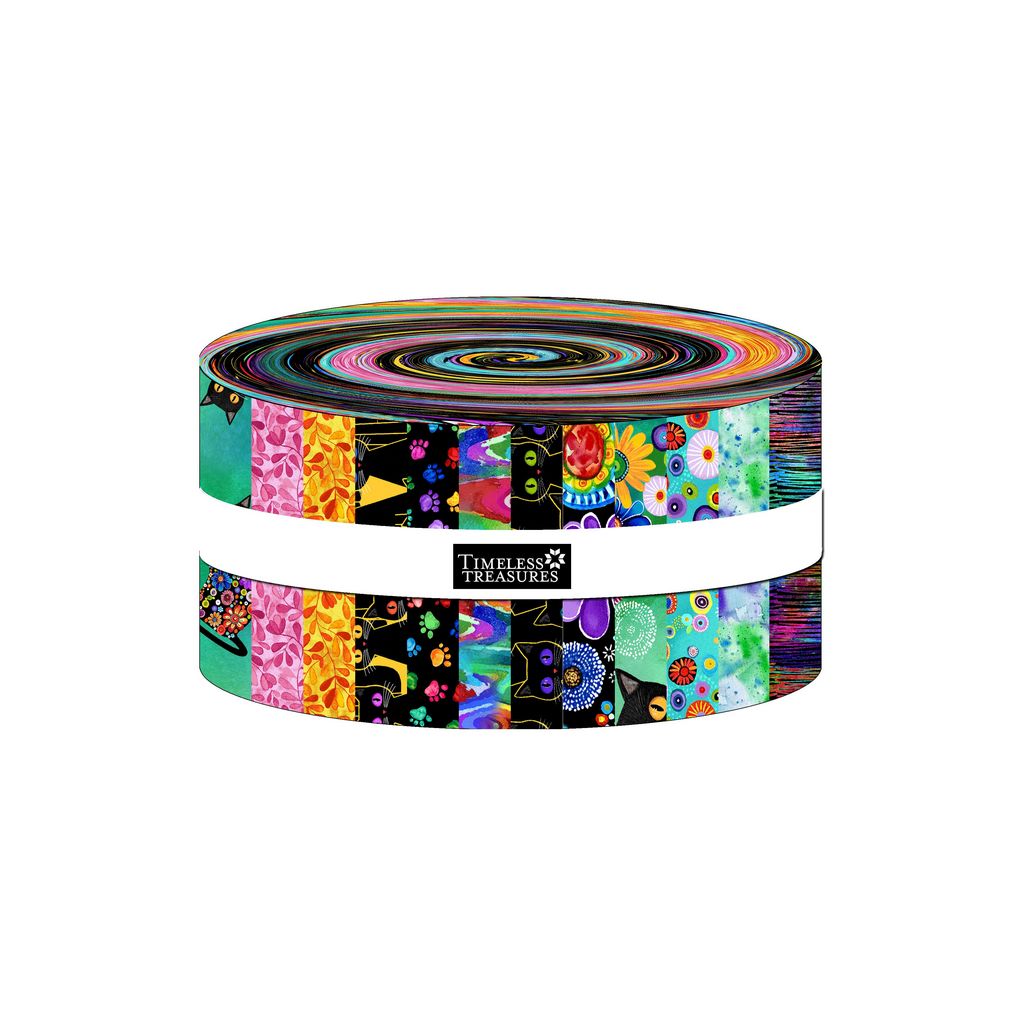 Purrsonality CPSTRIP40-CD PURRSONALITY 2.5" Strips Chong-a Hwang Timeless Treasures