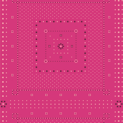 The Cur8tor Bohemia Handkerchief Fuchsia CUR8BH101 Art Gallery Half Yard