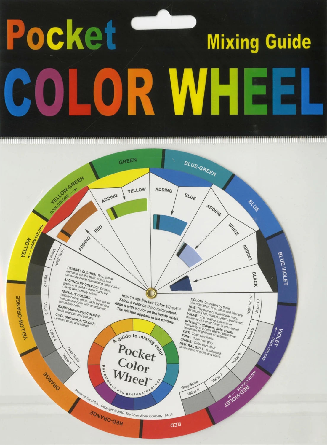 Color Wheel Mixing Guide Small 5 and 1/8 Inches CW3501