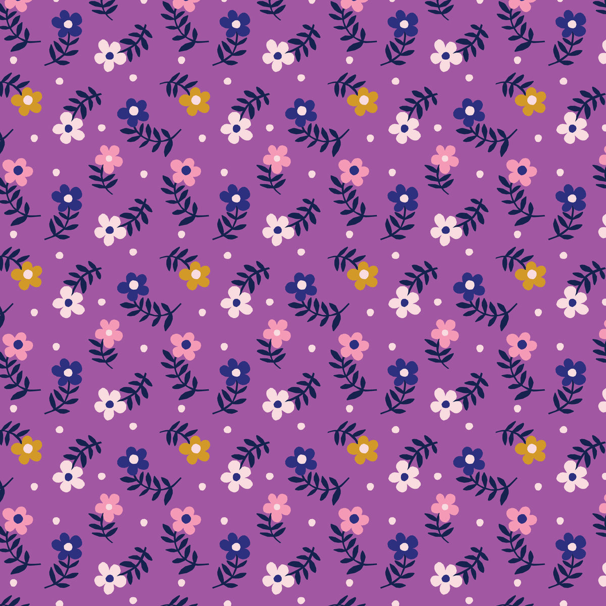 Wonder Jungle 228055 Moody Floret Pip & Lo Cloud9 Half Yard