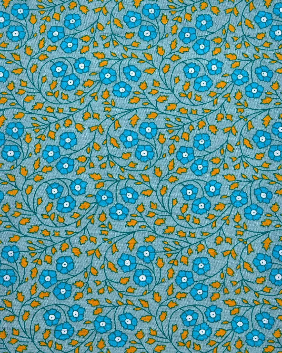 Aziza Blue-Grey Poplin 524 Petit Pan Half Yard