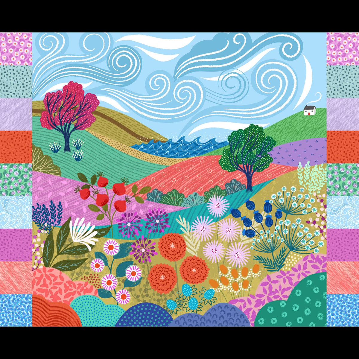 Creative Landscapes Shoreside Panel L19 1 Yard Panel Lewis & Irene