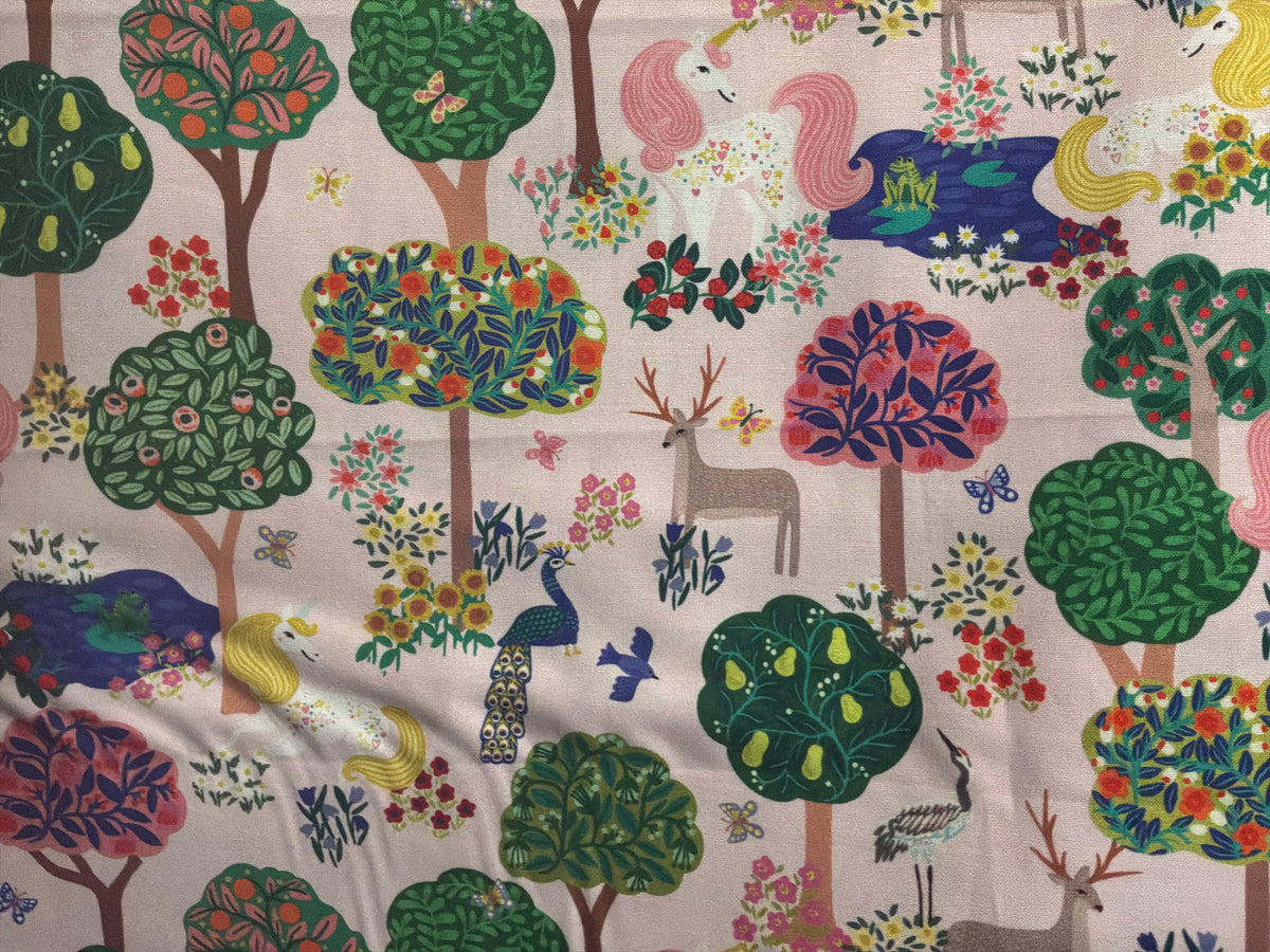 Rainbow Vale, Enchanted Woods, Pale Pink, 55048-3, Windham Fabrics Half Yard