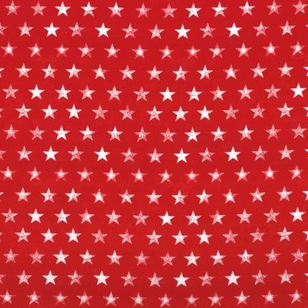Route 66 DX12524-REDX-D Red Rugged Stars Michael Miller Half Yard