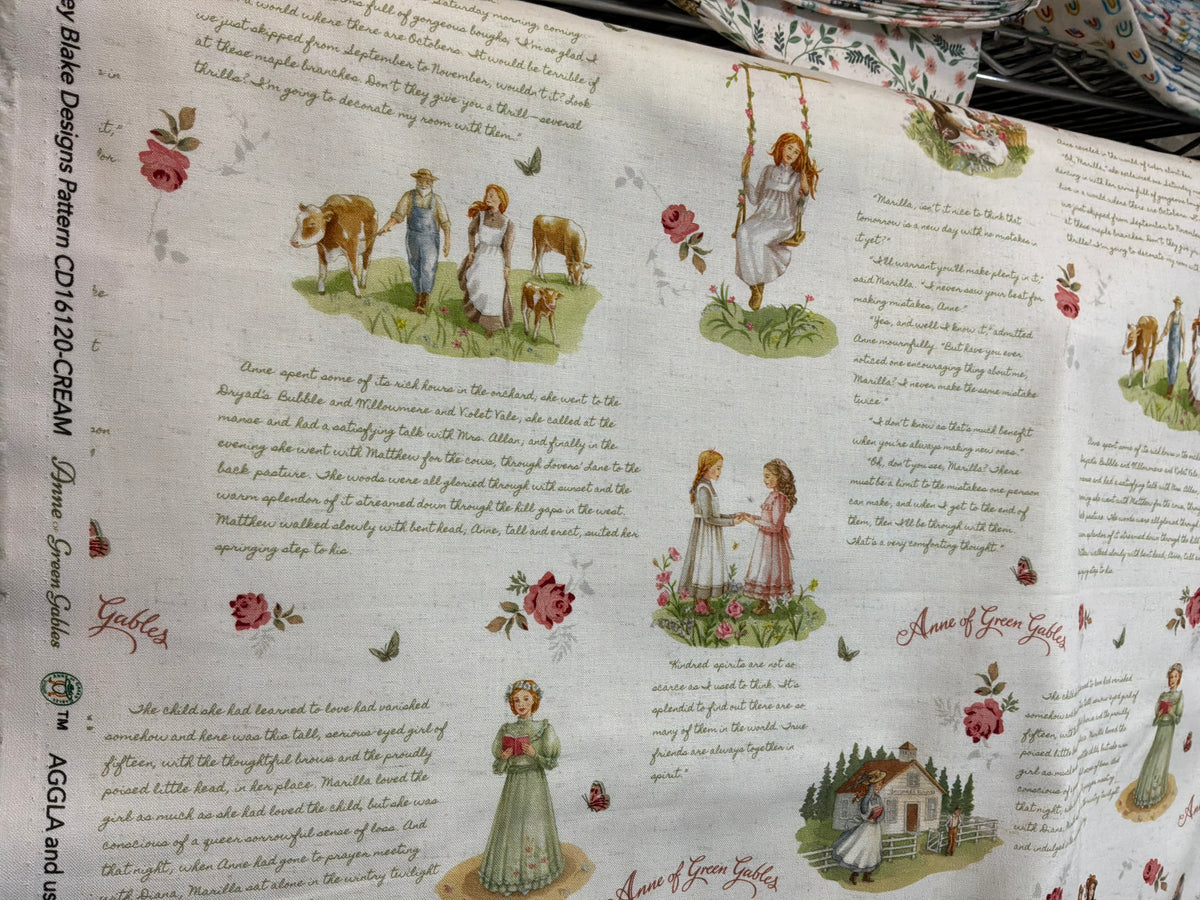 Anne of Green Gables Main CD16120-CREAM Riley Blake Designs Half Yard