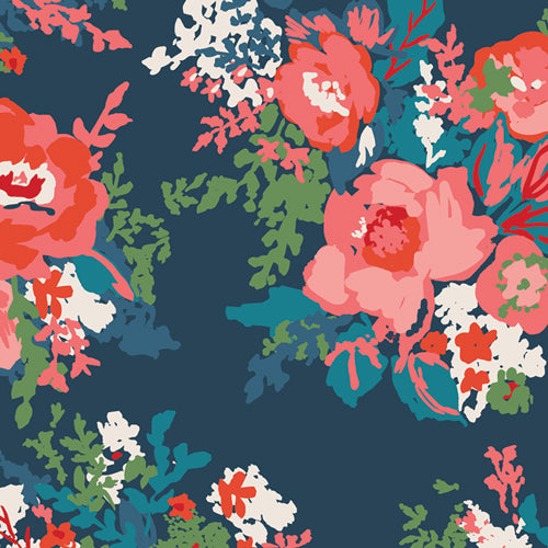 BOUQUET MUSE ART GALLERY FABRICS AGF EVR86550 HALF YARD