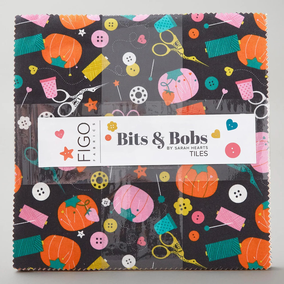 Bits and Bobs 10" Tiles Layer Cake by Sarah Hearts for FIGO Fabrics