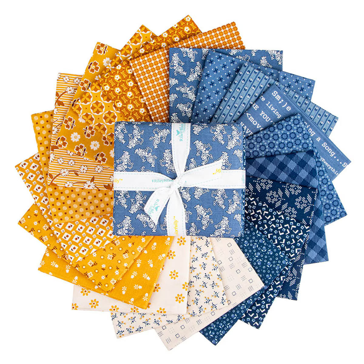 Denim & Daisy 21 Fat Quarter Bundle FQ-18130-21 Lori Holt Riley Blake