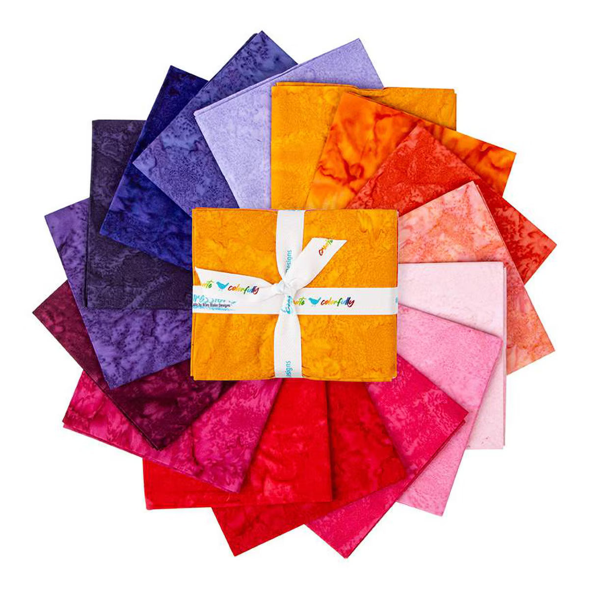 Batiks Hand-Dyes Sunset Sorbet 16 Fat Quarter Bundle FQ-21003-16 Riley Blake