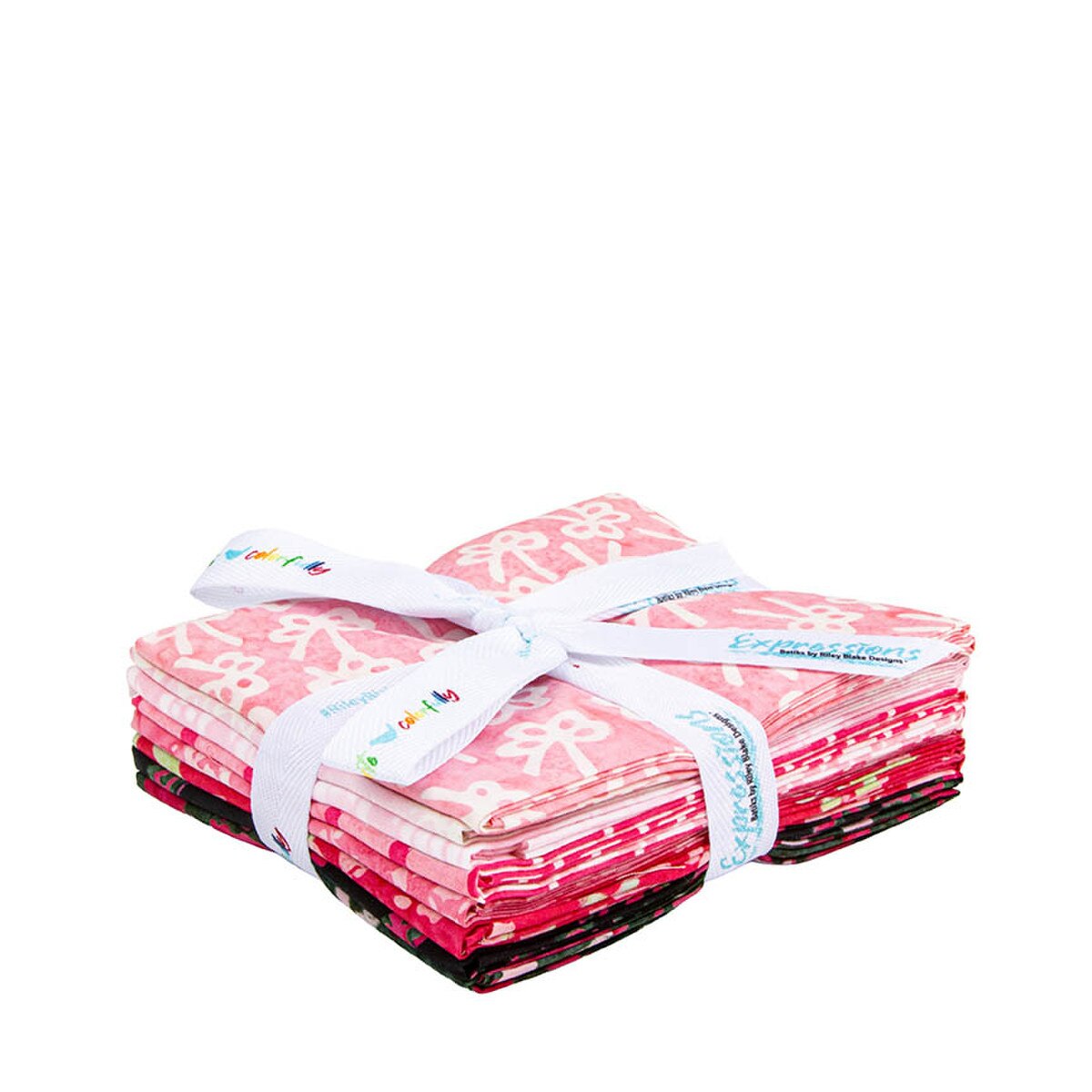 Batiks Holiday Happiness Poinsettia 8 Fat Quarter Bundle FQ-23728C-8 Riley Blake