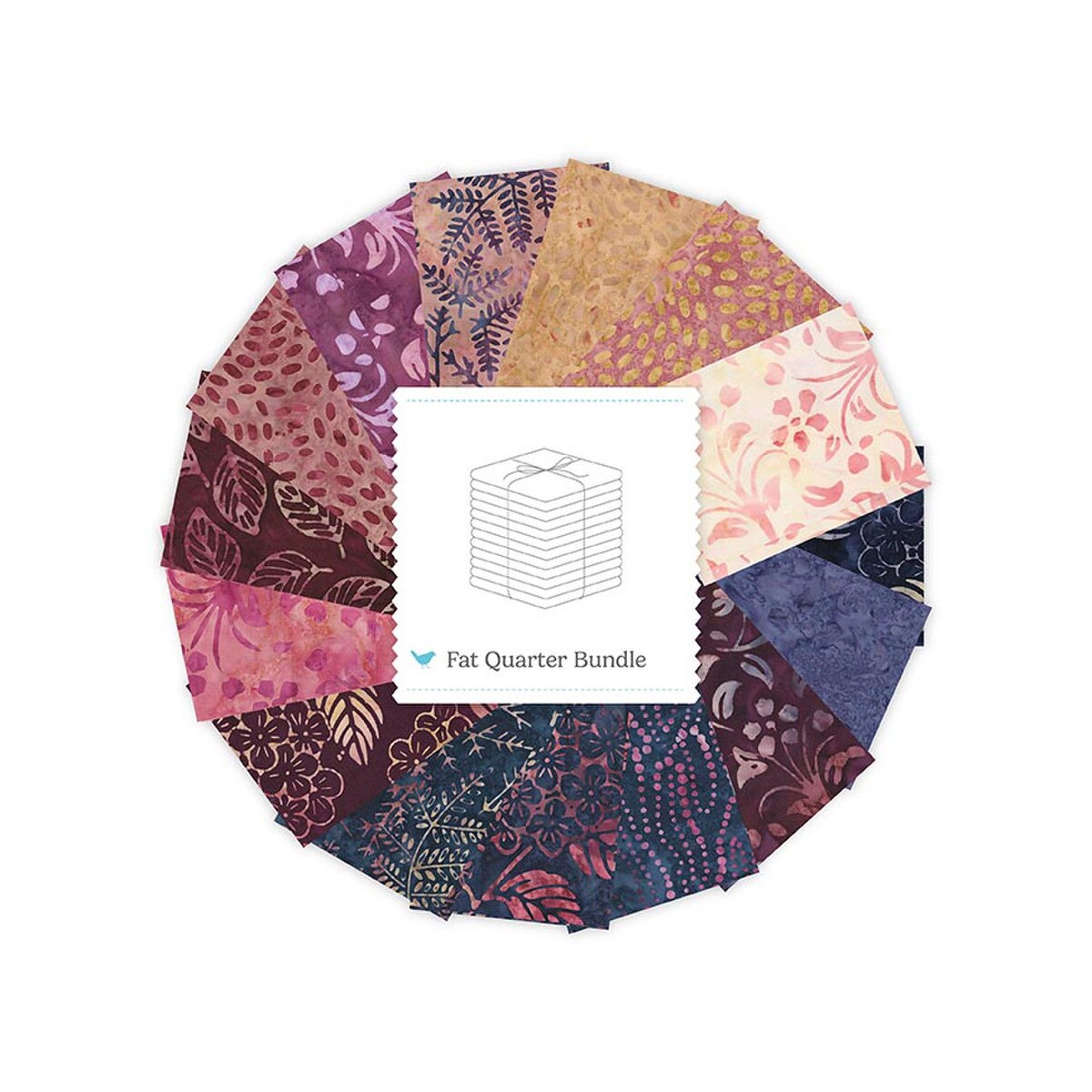 Batiks Garden Reverie FQ­-BT23927A­-15 Morning Terrace Fat Quarter Bundle A Riley Blake