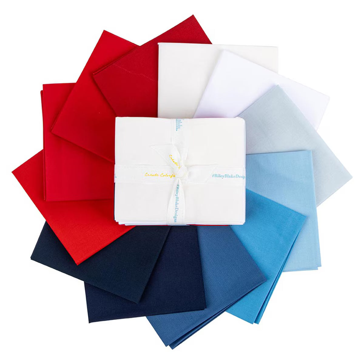Confetti Cotton Patriotic FQ-PAT120-12 Fat Quarter Bundle 12 Pcs Riley Blake Designs
