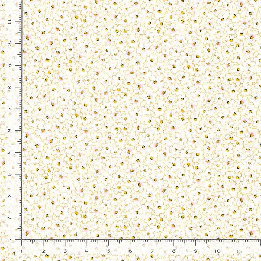 Berry Bliss FRUIT-CD4634 CREAM Packed Strawberry Flower Timeless Treasures Half Yard