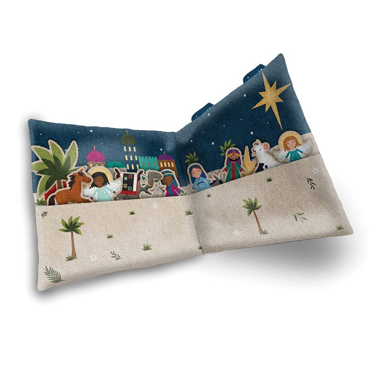 Silent Night Nativity Felt Panel FT13576-PANEL Jennifer Long Riley Blake