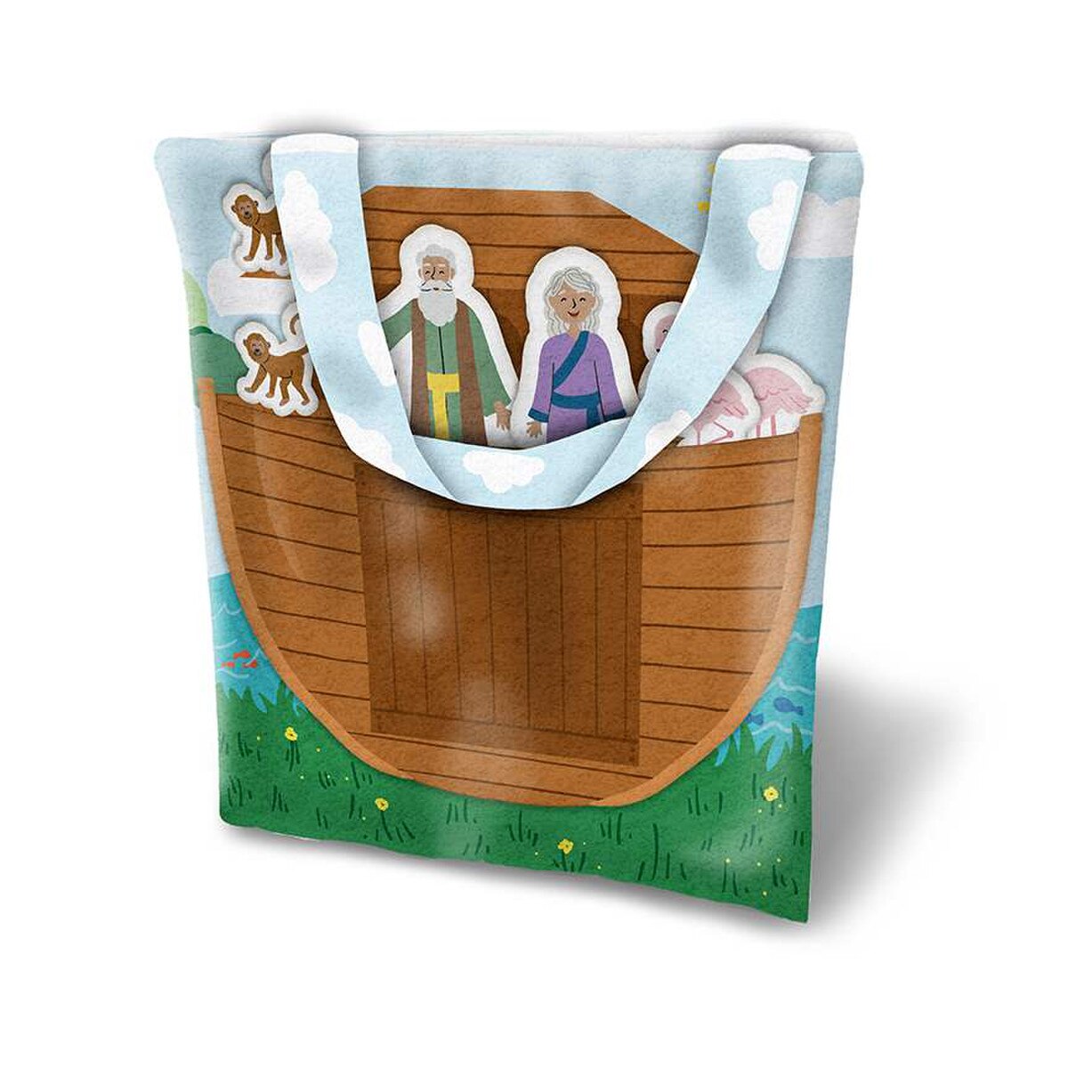 Two by Two Noah's Ark by Cayla Naylor 1 Yard Felt Panel Riley Blake