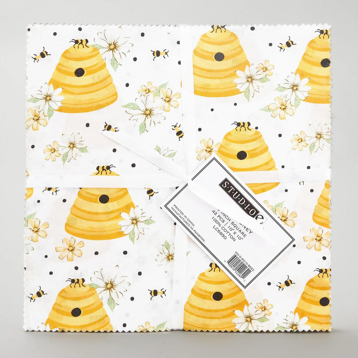 Beez & Honey Favorites 10" Squares Layer Cake MD-G-SQ10-BEEZ Scott Barnes Fabric Editions