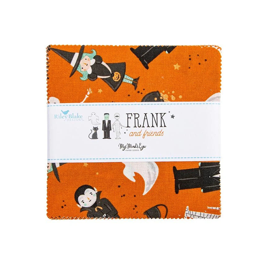 Frank and Friends 5" Charm Pack My Mind's Eye for Riley Blake 5-­17470­-42