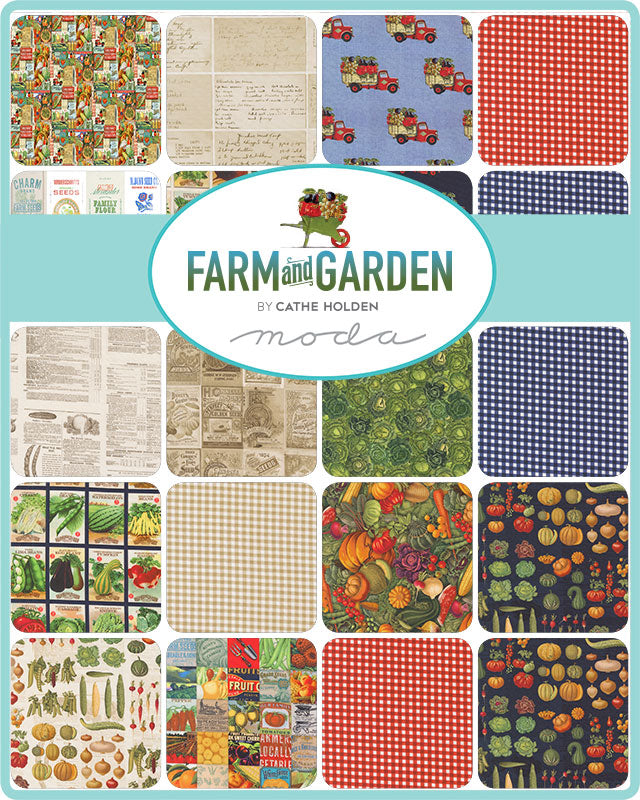 Farm And Garden 17 Fat Quarter Bundle 7470AB Moda