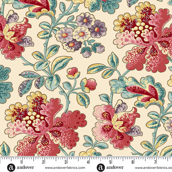 PHILLIP CREAM FERNSHAW MAX & LOUISE A-1023-L HALF YARD