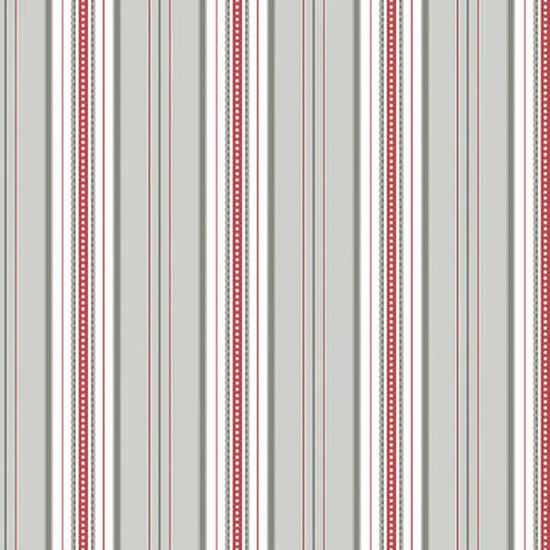 French Romance 1333322B Simone Stripe Pink/Grey Jan Shore Benartex Half Yard