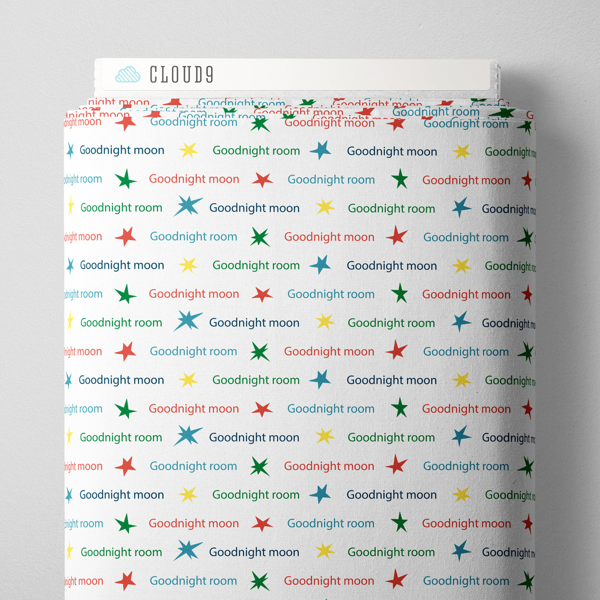 Goodnight Moon 229225 Goodnight Wishes White Margaret Wise Brown Cloud9 Half Yard