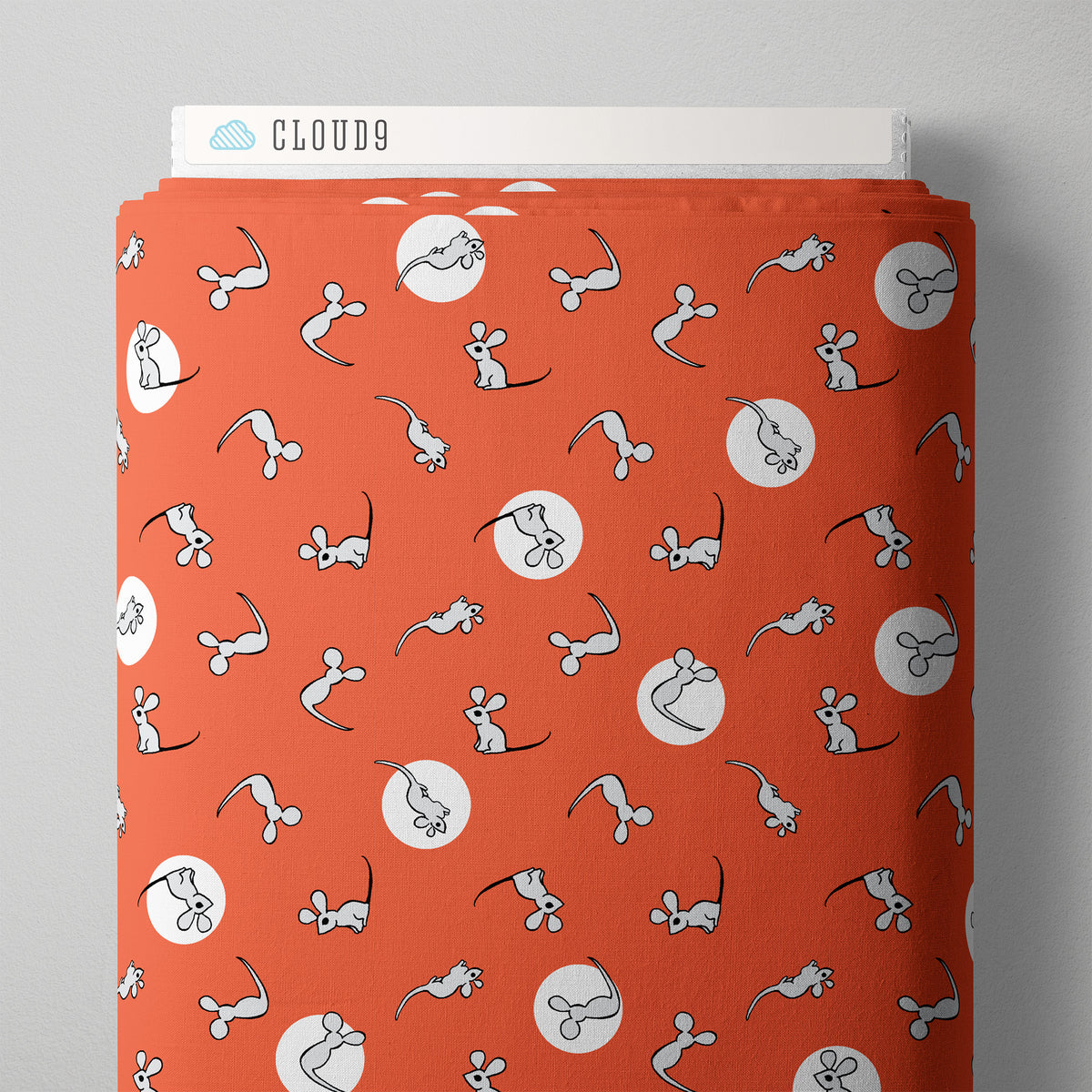 Goodnight Moon 227867 Mouse Red Margaret Wise Brown Cloud9 Half Yard