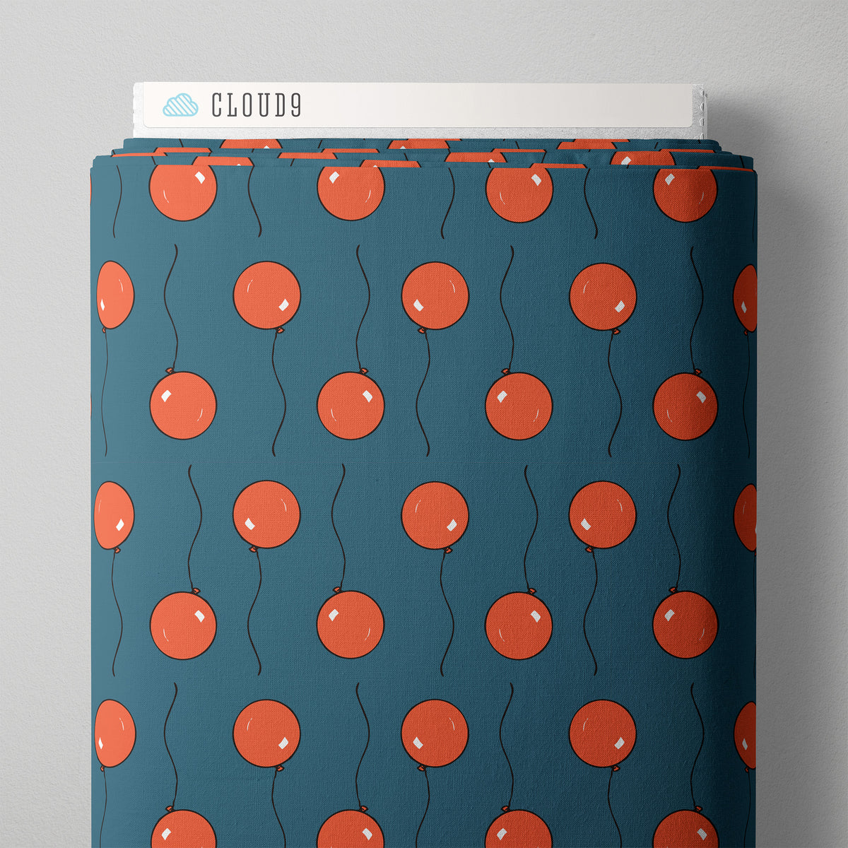 Goodnight Moon 227862 Balloon Teal Margaret Wise Brown Cloud9 Half Yard