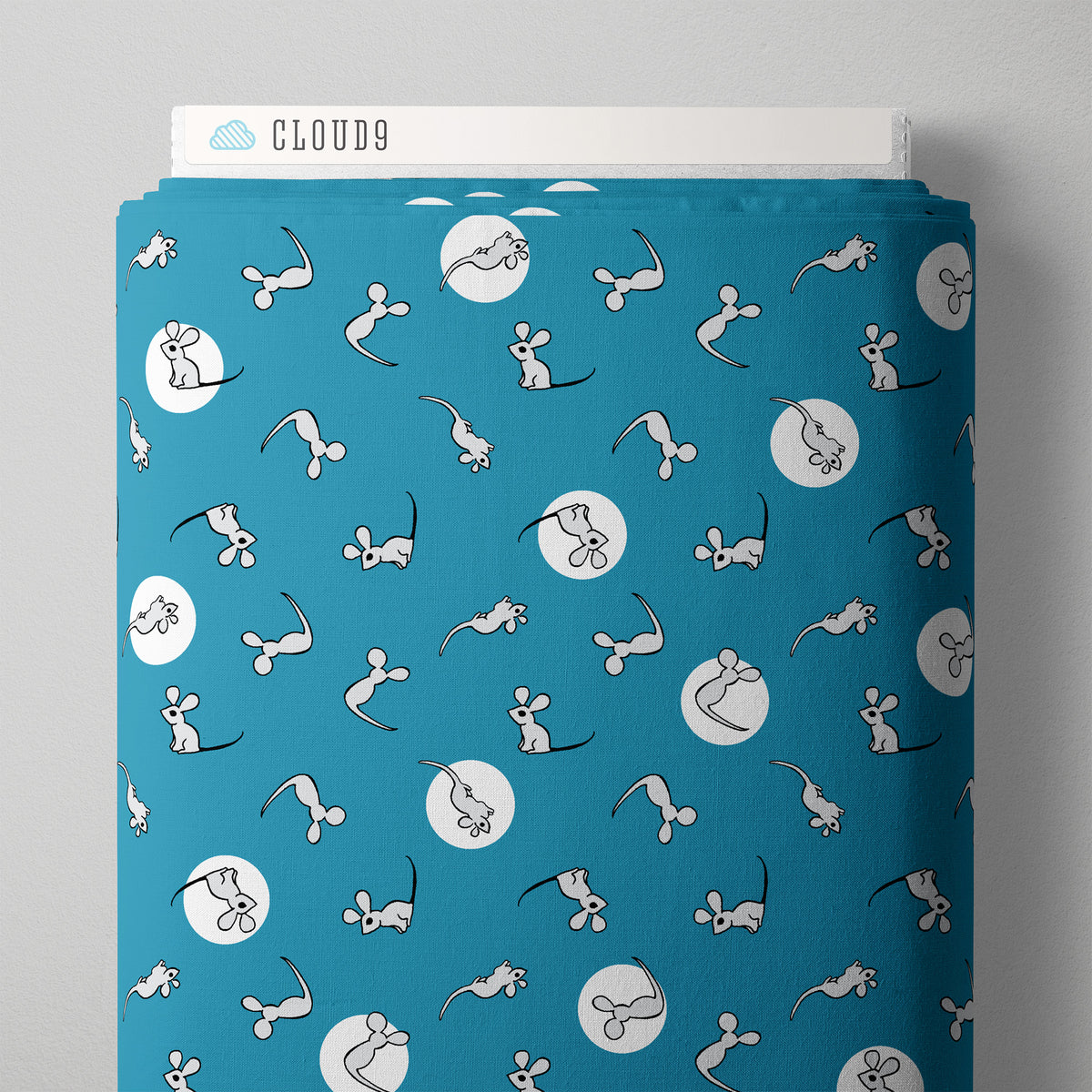 Goodnight Moon 227866 Mouse Blue Margaret Wise Brown Cloud9 Half Yard